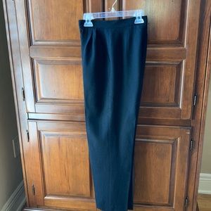 Women’s petite black wool pants.
